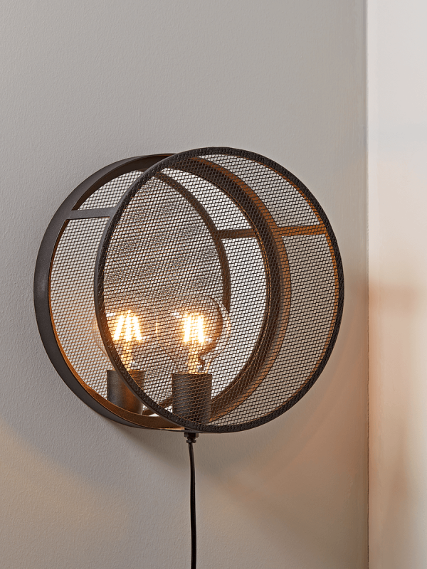 NEW Round Mesh Wall Light