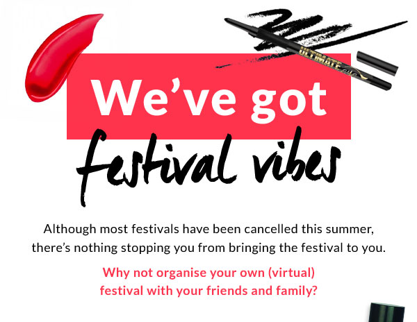 We've got festival vibes. Although most festivals have been cancelled this summer, there's nothing stopping you from bringing the festival to you.  Why not organise your own (virtual) festival with your friends and family?