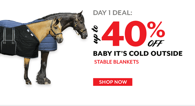 Countdown to New Years Deals: a new deal added every day. Today is up to 55% off our Snowflake Turnout and Slicker & Dog Coats.