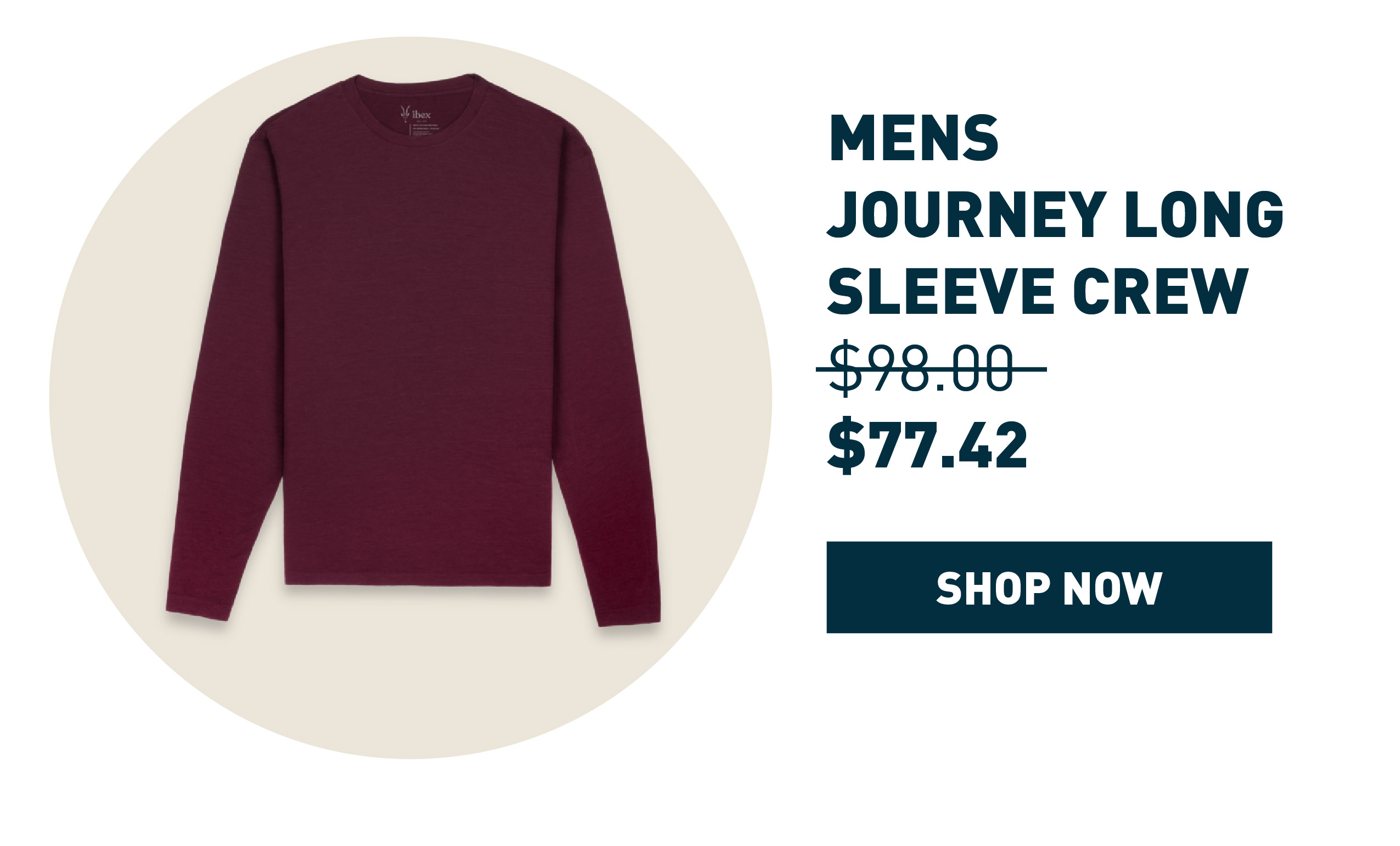 Men''s Journey Long Sleeve Crew