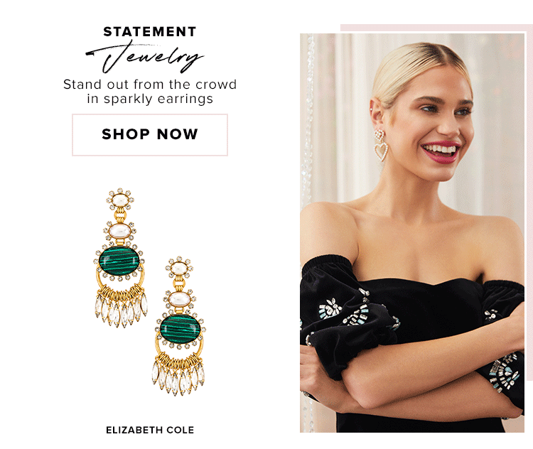 Statement Jewelry. Stand out from the crowd in sparkly accessories. Shop now.