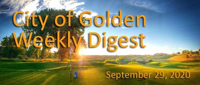 Weekly Digest September 29 2020