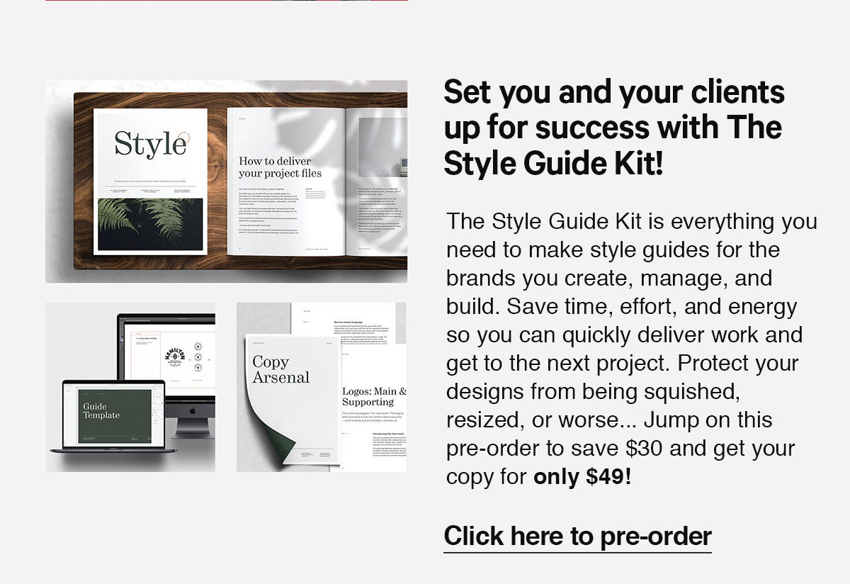 Click here to pre-order our newest product: The Style Guide Kit! Save $30 when you grab this pre-order.