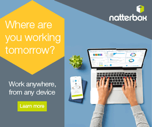 Natterbox remote laptop ads yellow