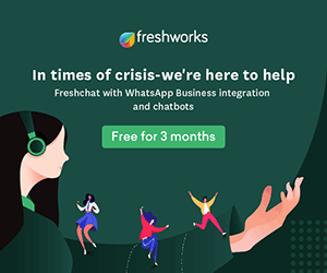 Freshworks offer ad