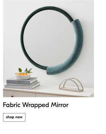 Fabric Wrapped Mirror