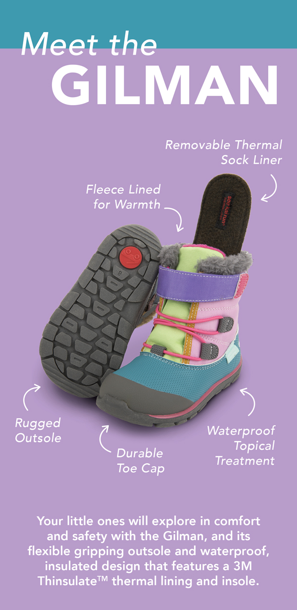 The waterproof_insulated Gilman is great for your child_s winter play.