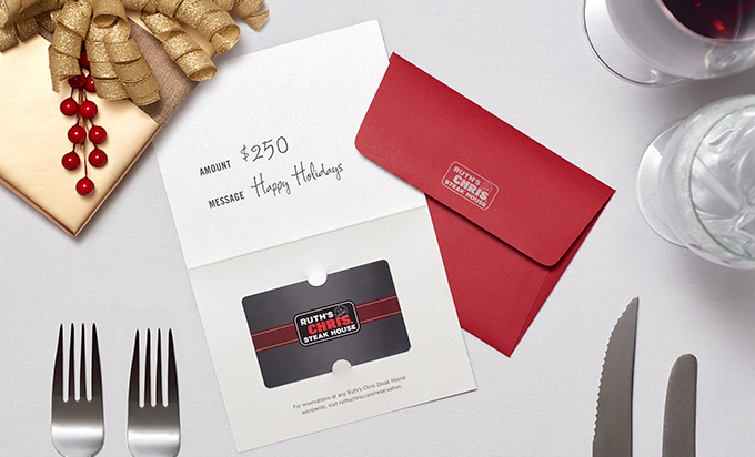 Gift a Ruth's Chris Gift Card
