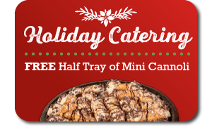 Holiday Catering - Free Half Tray of Mini Cannoli