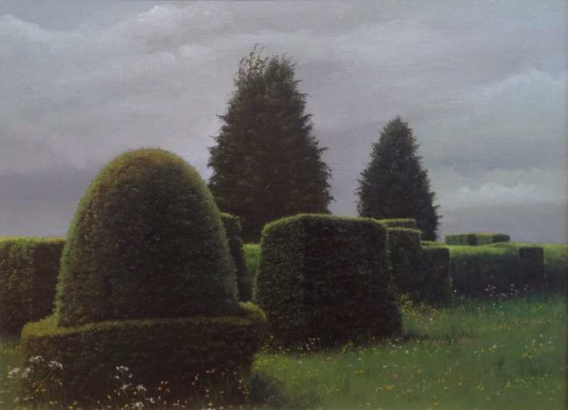 ''Great Dixter Meadow 1'' <br>oil on canvas, 31 x 41 cm