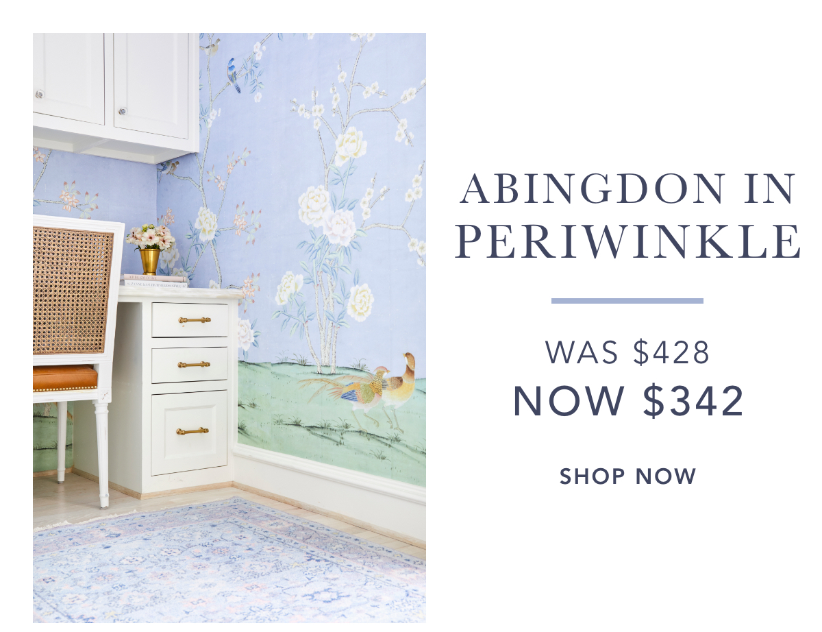 Abingdon in Periwinkle Wallpaper - Was $428, Now $342