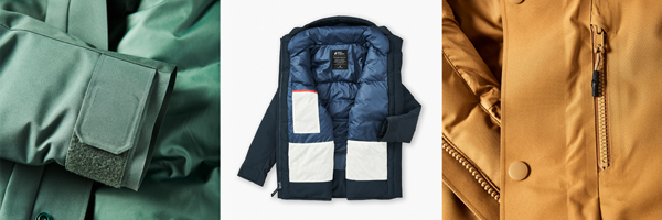 womens parka open