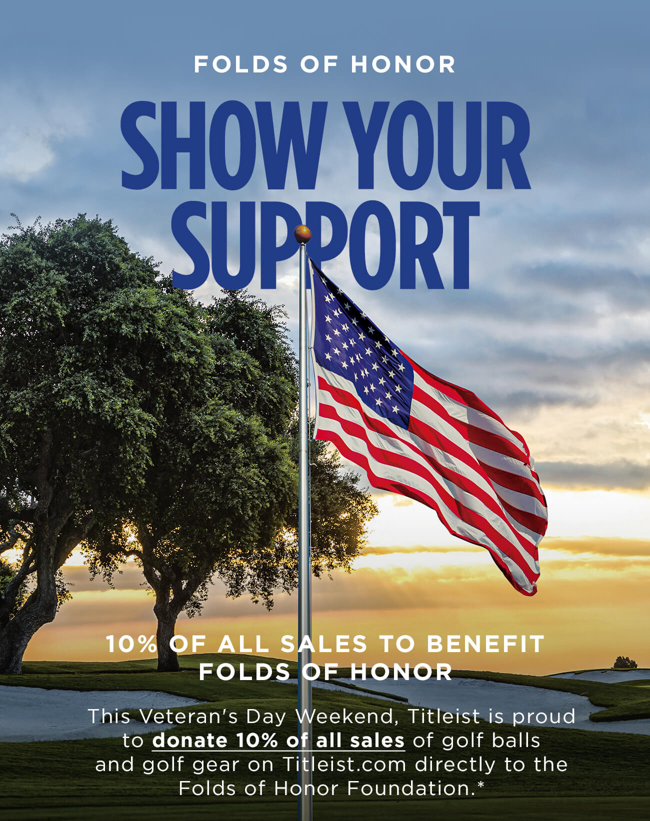 10% of All Sales to be Donated to Folds of Honor