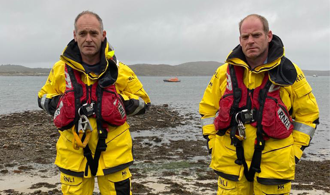 Join the brothers, and crew members, from Clifden Lifeboat Station for an online cuppa. Credit: RNLI.