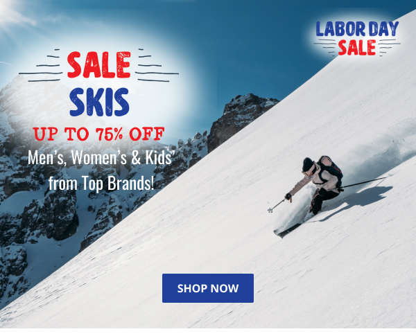 Skis Up to 75% Off