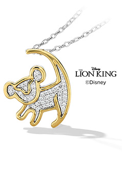 Disney Treasures Lion King Diamond Necklace