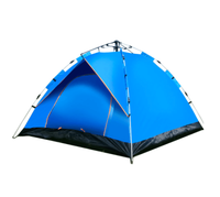 1-2 Person Instant Dome Camping Tent (Blue) Waterproof/UV Protection UPF 50+