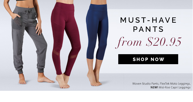 Must-have pants from
$20.95. Shop bottoms