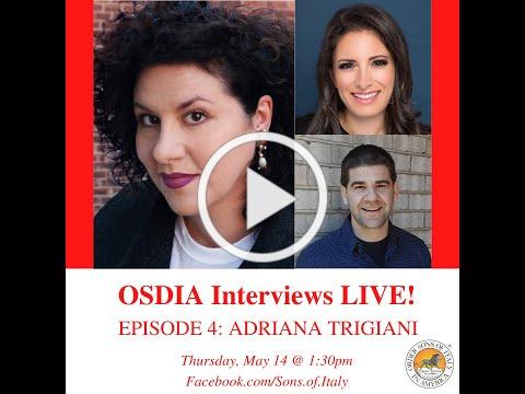 OSDIA Interviews LIVE!: Adriana Trigiani