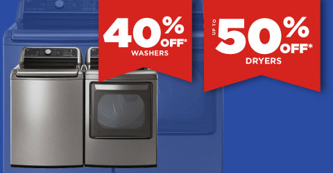 Save on Washers & Dryers