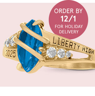 Ladies Seaswirl Class Ring