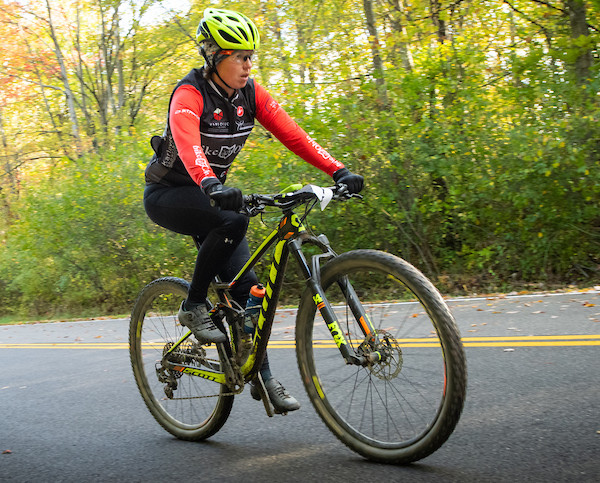 Bicyclist at Cleveland Metroparks