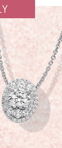 10K White Gold Diamond Necklace