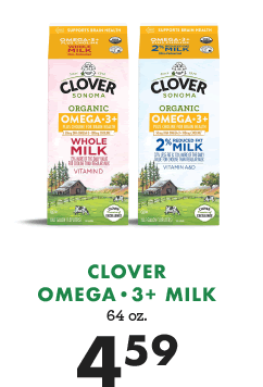 Clover Omega 3+ Milk - 64 oz. - $4.59