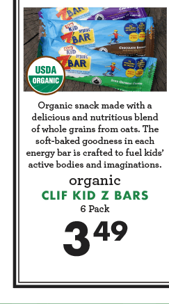 Clif Kid Z Bars - 6 Pack - $3.49