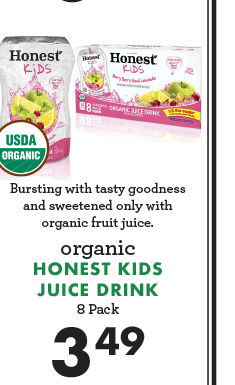 Honest Kids Juice Drink - 8 Pack - $3.49