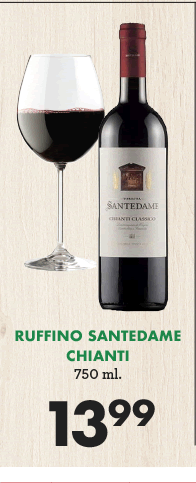 Ruffino Santedame Chianti - 750 ml. - $13.99