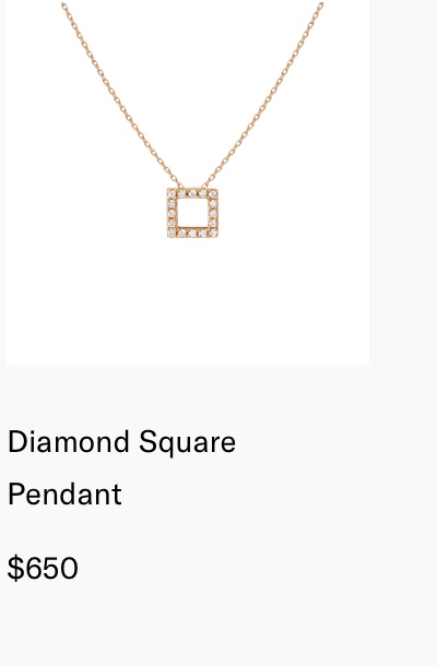 Diamond Square Pendant