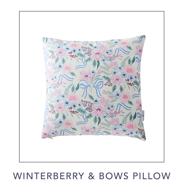 Winterberry & Bows Pillow
