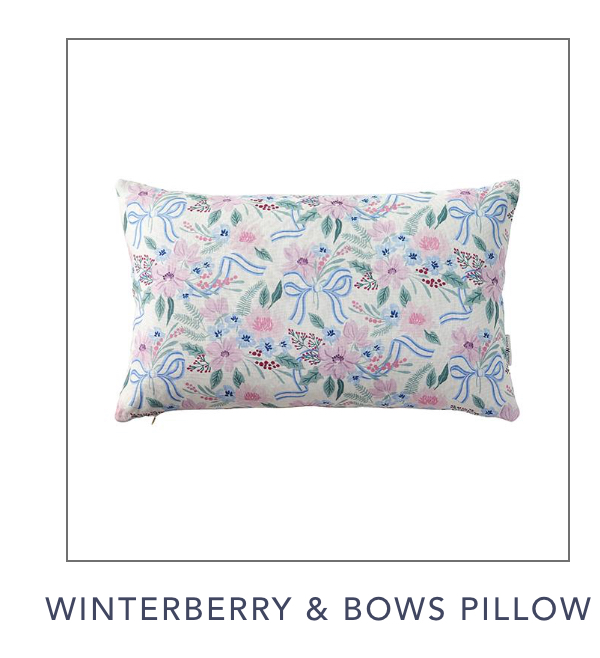 Winterberry & Bows Pillow