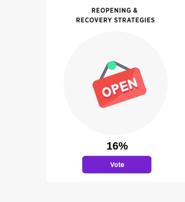 Vote for Reopening & Recovery Strategies