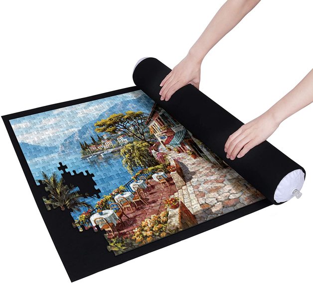 Puzzle Mat Roll for 1000-1500 Pieces - Black