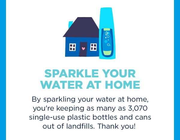 Sparkle your water at home.