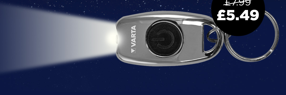Varta Aluminium Key Chain Light - Only ?5.49