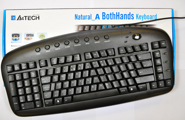 Left-handed computer keyboard