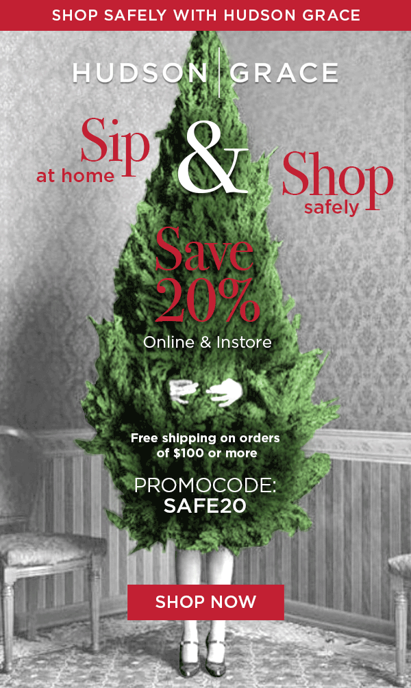 Sip at Home, Shop Safely. Save 20% and free shipping on orders of $100 or more. Use promocode SAFE20