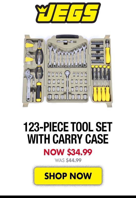 123-Piece Tool Set with Carry Case - Now $34.99 Was $44.99