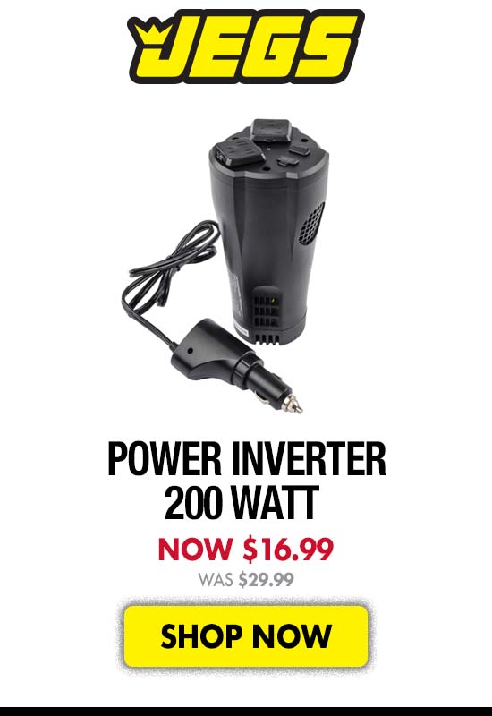 Power Inverter 200 Watt - Now $16.99 Was $29.99