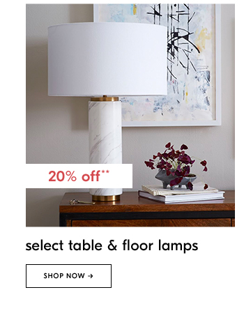 select table & floor lamps