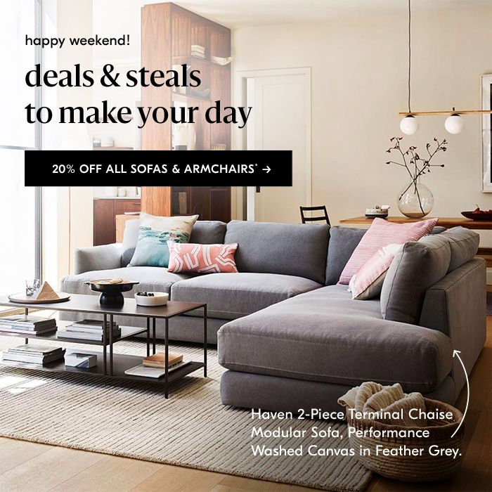 20% OFF ALL SOFAS & ARMCHAIRS