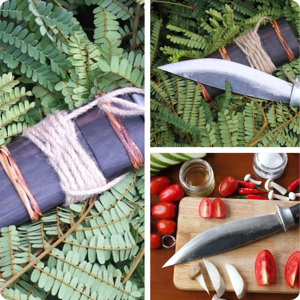 The Leaf hand-forged camping knife can be used for everything