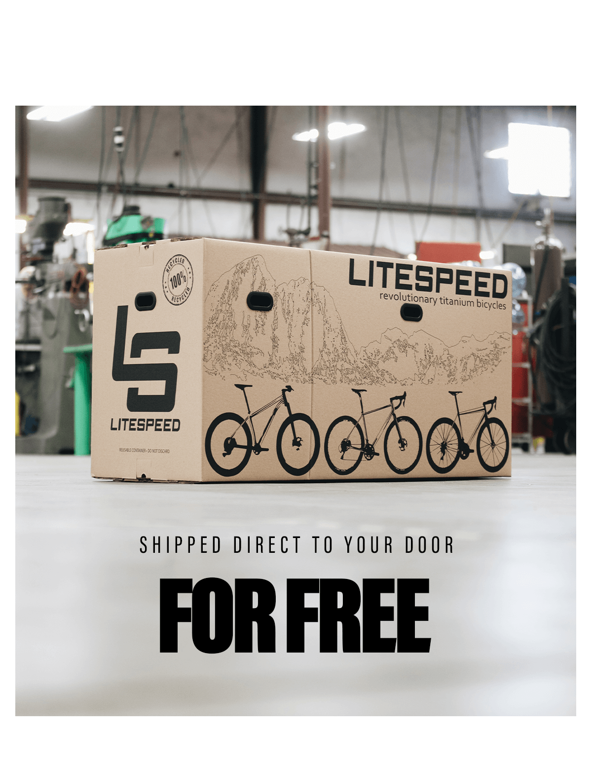 Shipped direct to your door, for free!