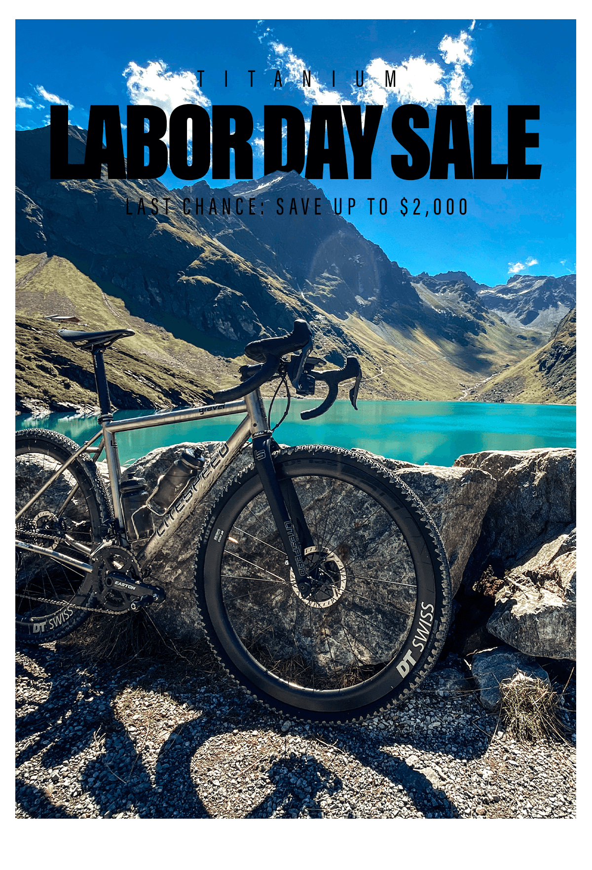 The Litespeed Titanium Labor Day Sale ends Sunday! Save up to $2,000 + free shipping.