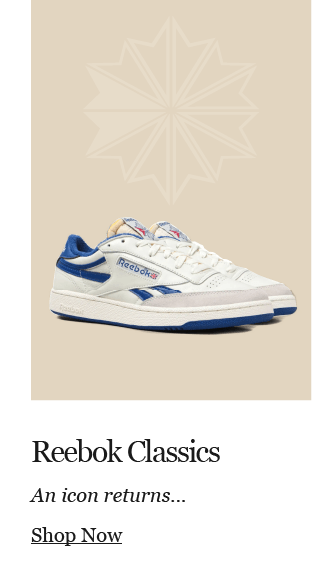 Reebok Classics - an icon returns