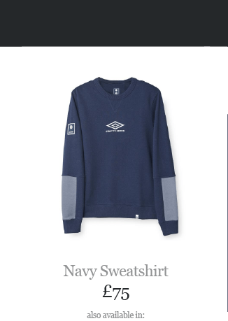 Navy Sweatshirt ?75 also available in