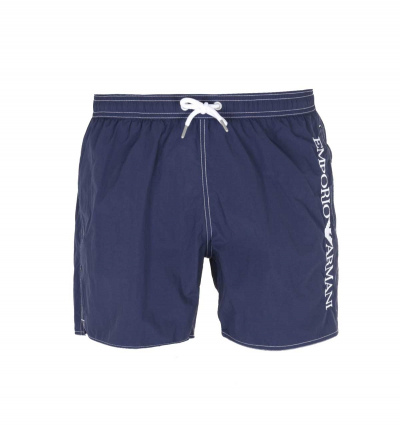 Emporio Armani Side Logo Navy Blue Swim Shorts